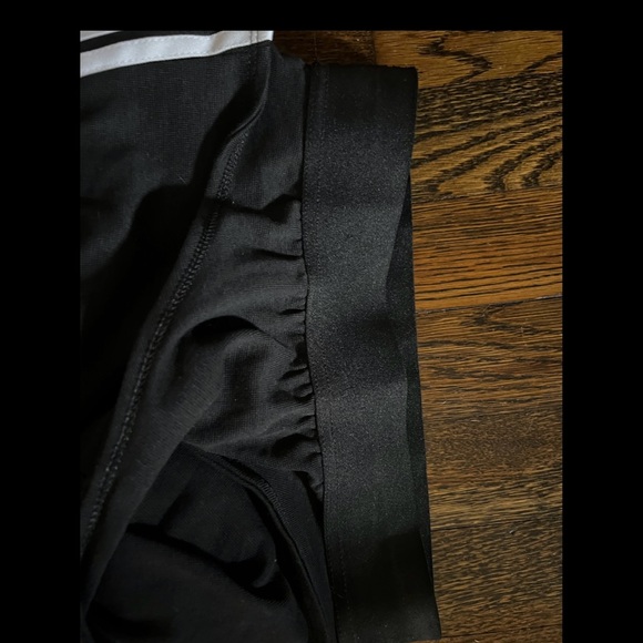 NWT ADIDAS 3-Stripes BLACK Racerback Tennis Golf TANK DRESS S - Picture 3 of 4